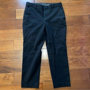 Banana Republic Women's Black Straight-Leg Trousers